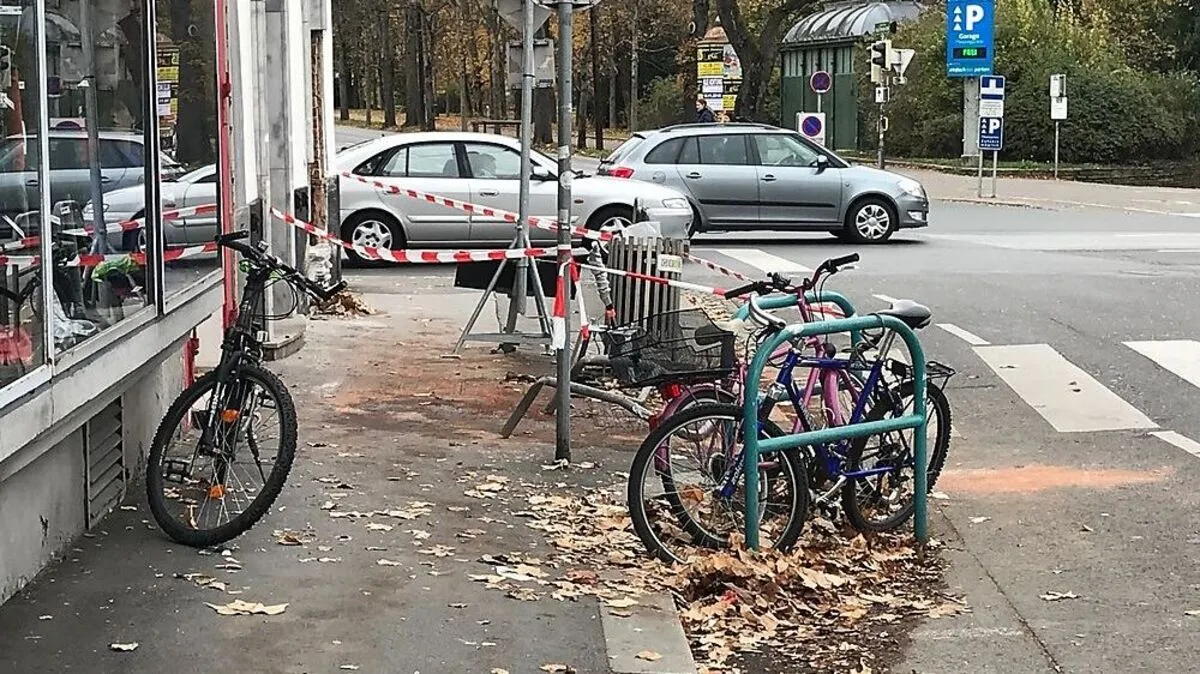 Hier an der Kreuzung Heinrichstraße/Glacis kam es zum folgenschweren Unfall