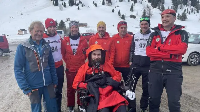 Kohlhuber beim Skitouren-Charity-Rennen im Schönfeld