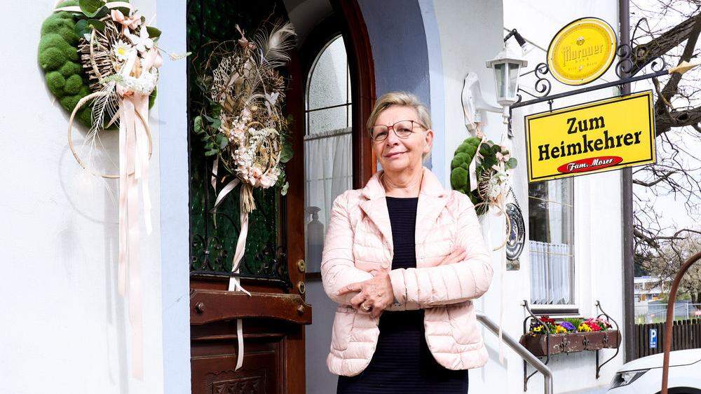 Anna Moser schließt ihr Gasthaus in Andritz. Für das Lokal hat sich kein Nachfolger gefunden.