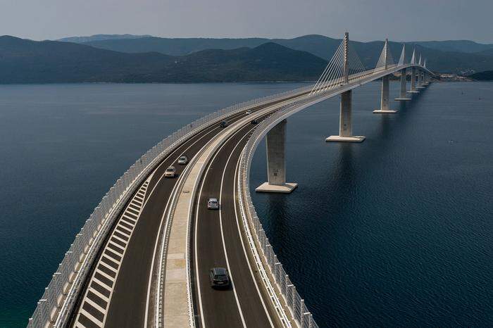418 Millionen kostete die 2404 Meter lange Pelješac-Brücke