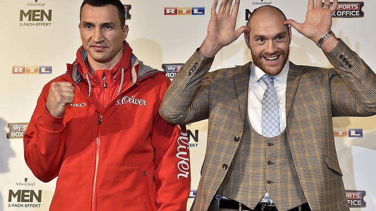 Wladimir Klitschko (links), Tyson Fury