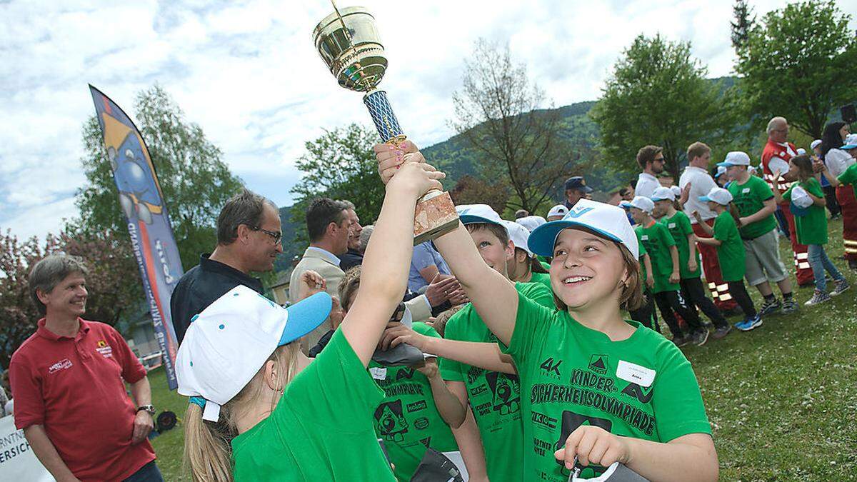 Die Volksschule Feldkirchen konnte die Olympiade für sich entscheiden 