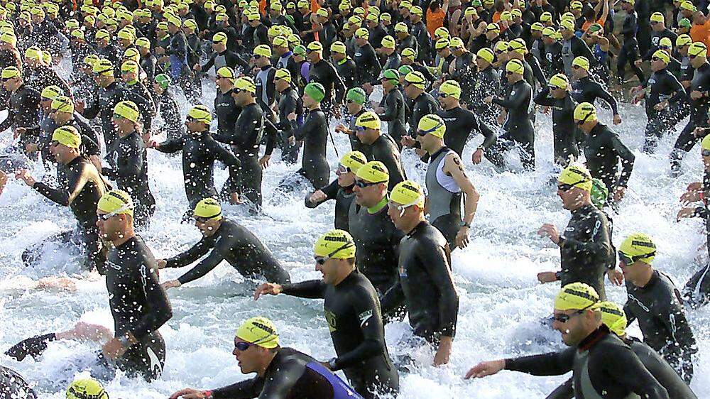 Beim Ironman, der im Mai nach Graz kommt, werden 1,9 Kilometer geschwommen 