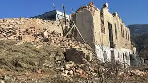 Nur noch einige Gemäuer stehen vom ehemaligen Gebäude am Kirchbichl