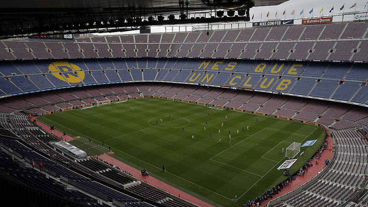 Das derzeitige Camp-Nou-Stadion wird ausgebaut