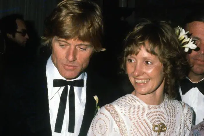 Redford mit seiner ersten Frau Lola Van Wagenen (1980)