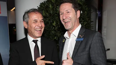 Experten unter sich: ÖFB-Teamchef Franco Foda (rechts) mit Vorgänger Marcel Koller