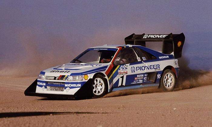 1988 gewann der 405 T16 mit Ari Vatanen auf den Pikes Peak