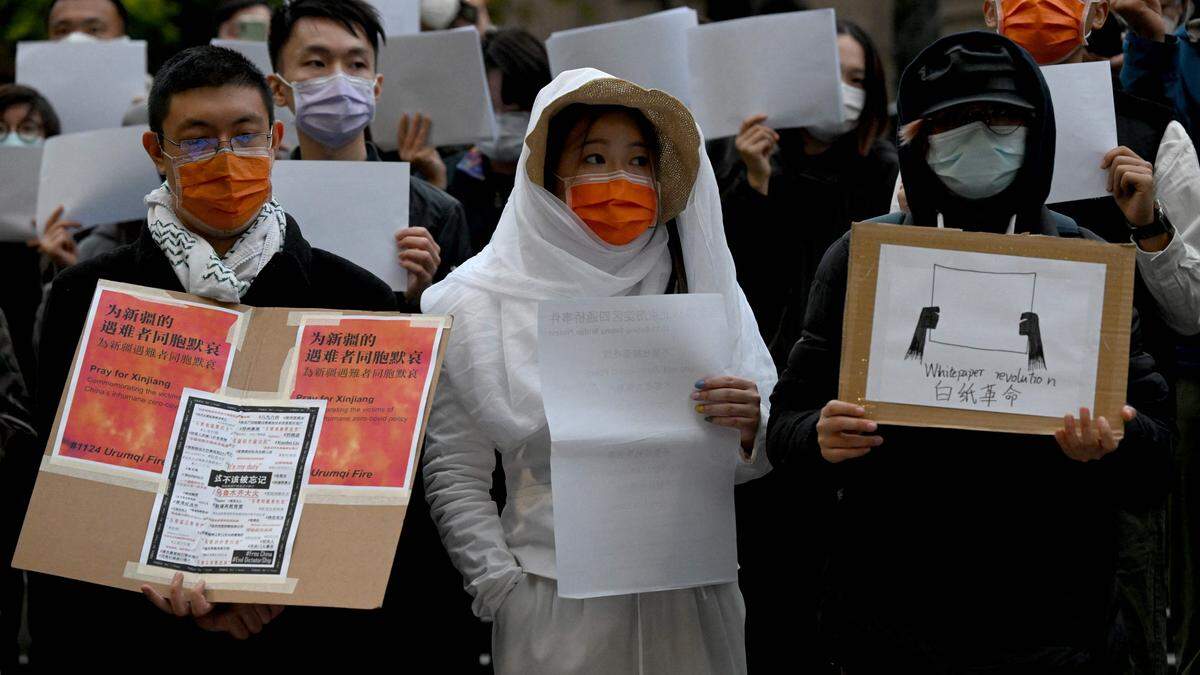 Protest-Bilder, wie man sie in Festland-China in derartigem Ausmaß lange nicht mehr gesehen hat