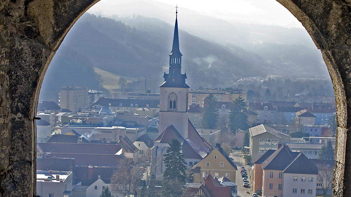 Blick auf Bruck an der Mur