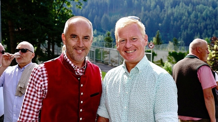 Bürgermeister Christian Genshofer, AMS-Chef und Alt-Bürgermeister Johann Oberlerchner