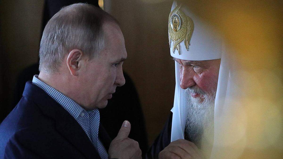 Der russische Präsident Wladimir Putin und Patriarch Kyrill im Jahr 2017.