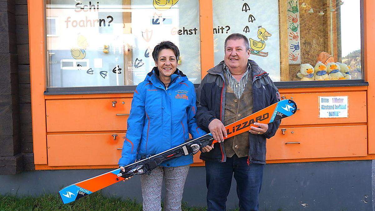 Christine Loike und Ewald Schuster von der Skischule Loike