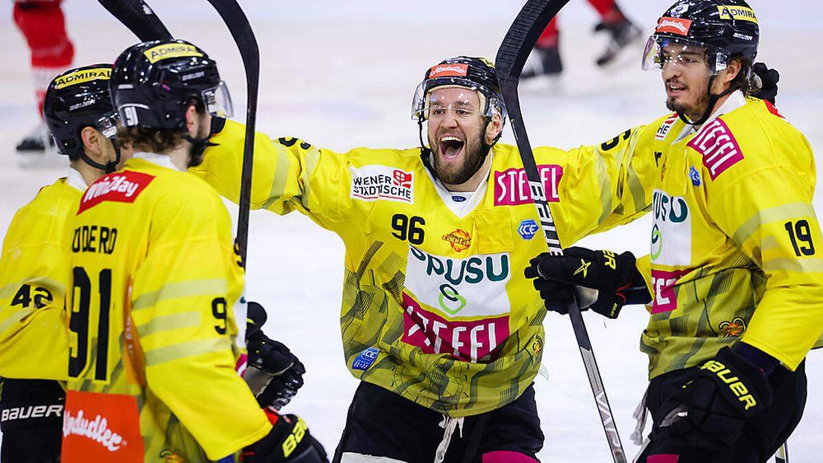 Die Vienna Capitals haben erneut in Klagenfurt gewonnen, führen in der Serie nun mit 3:1