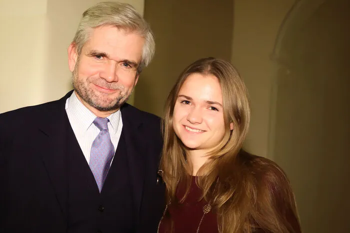 Georg Bucher (Stmk Sparkasse Vorstand) mit Tochter Johanna