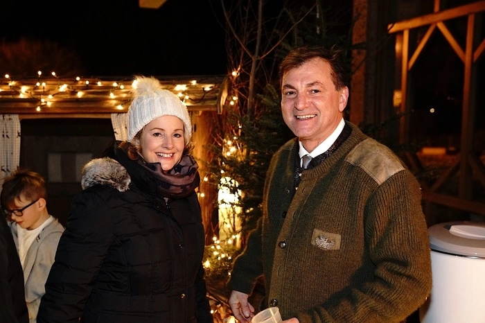 Martina Pirker mit Adolf Burgstaller