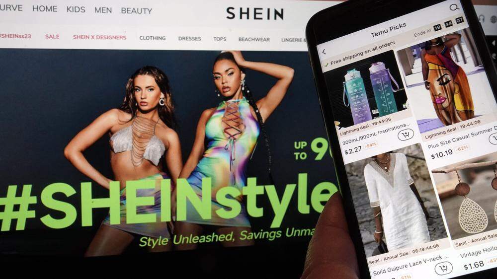 Shein und Temu, Plattformen aus China, werden immer populärer