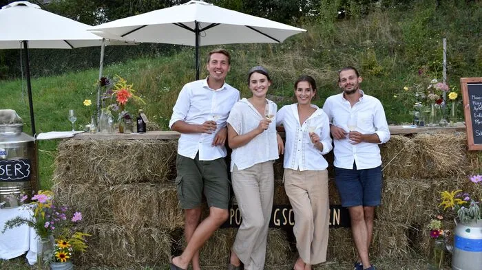 Die vier Organisatoren von Eat the Farm: Patrick Pranger, Luise Höggerl, Anna Majcan und Bernhard Fischer (v.l.n.r.)