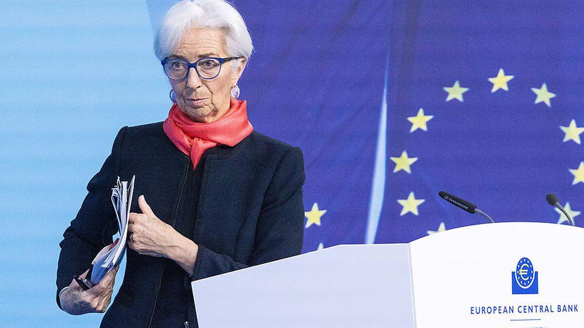 EZB-Präsidentin Christine Lagarde unter Zugzwang