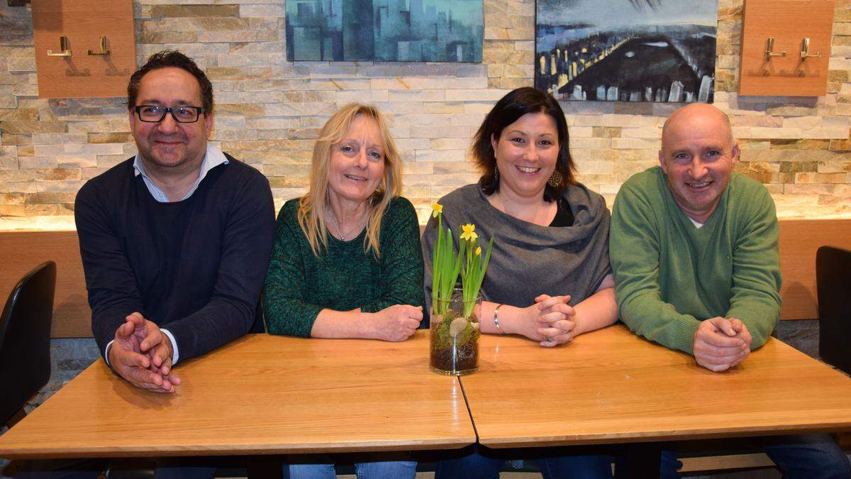 Gerhard Friedl, Rosi Haar, Nicole Kanzler und Werner Rinner 