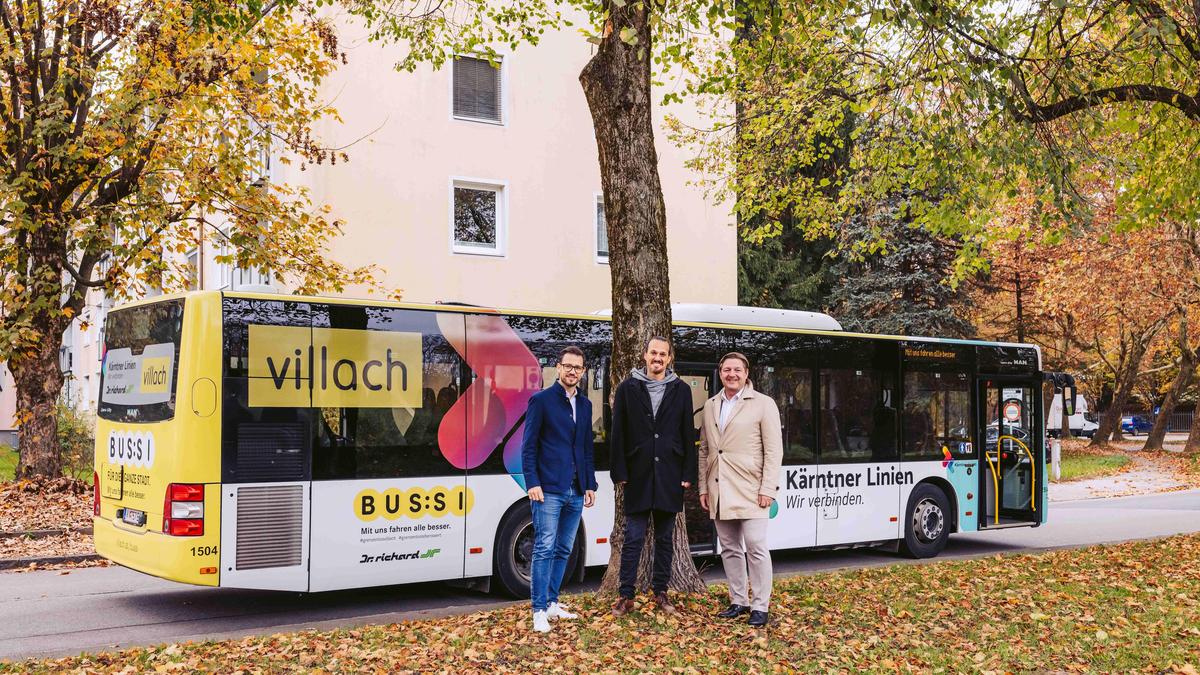 Mobilitätsreferent Landesrat Sebastian Schuschnig (ÖVP), Mobilitätsreferent Stadtrat Sascha Jabali (Erde), Bürgermeister Günther Albel (SPÖ)