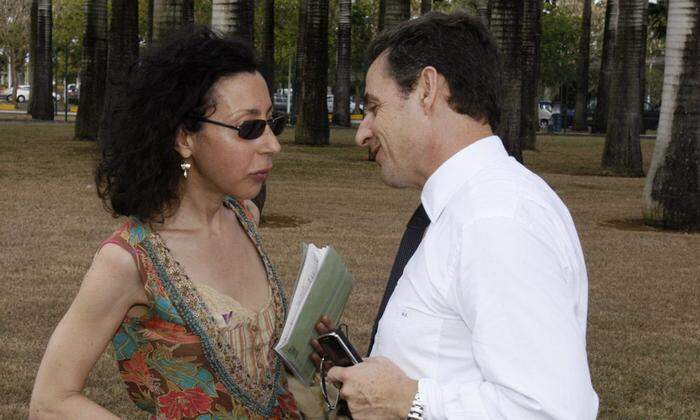 Sarkozy und Yasmina Reza 