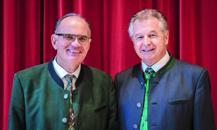 Chorleiter Heinrich Adam und  Obmann Gerald Sibetz