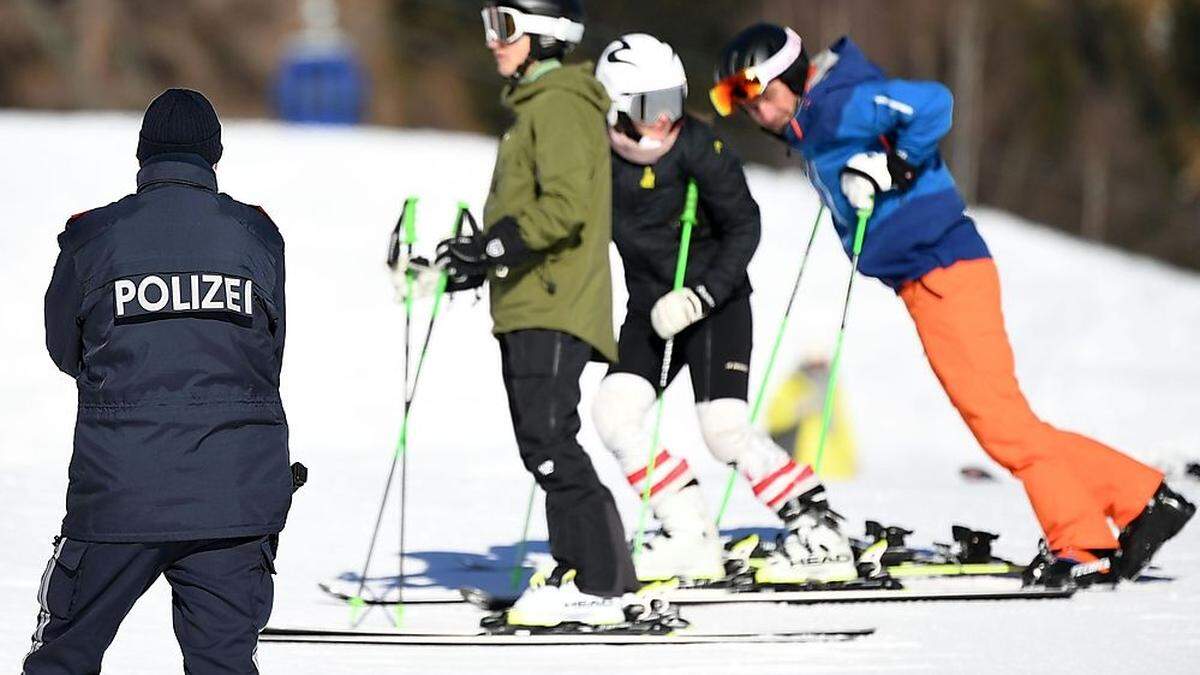 Die Polizei ist in der kommenden Woche verstärkt in den Kärntner Skigebieten präsent