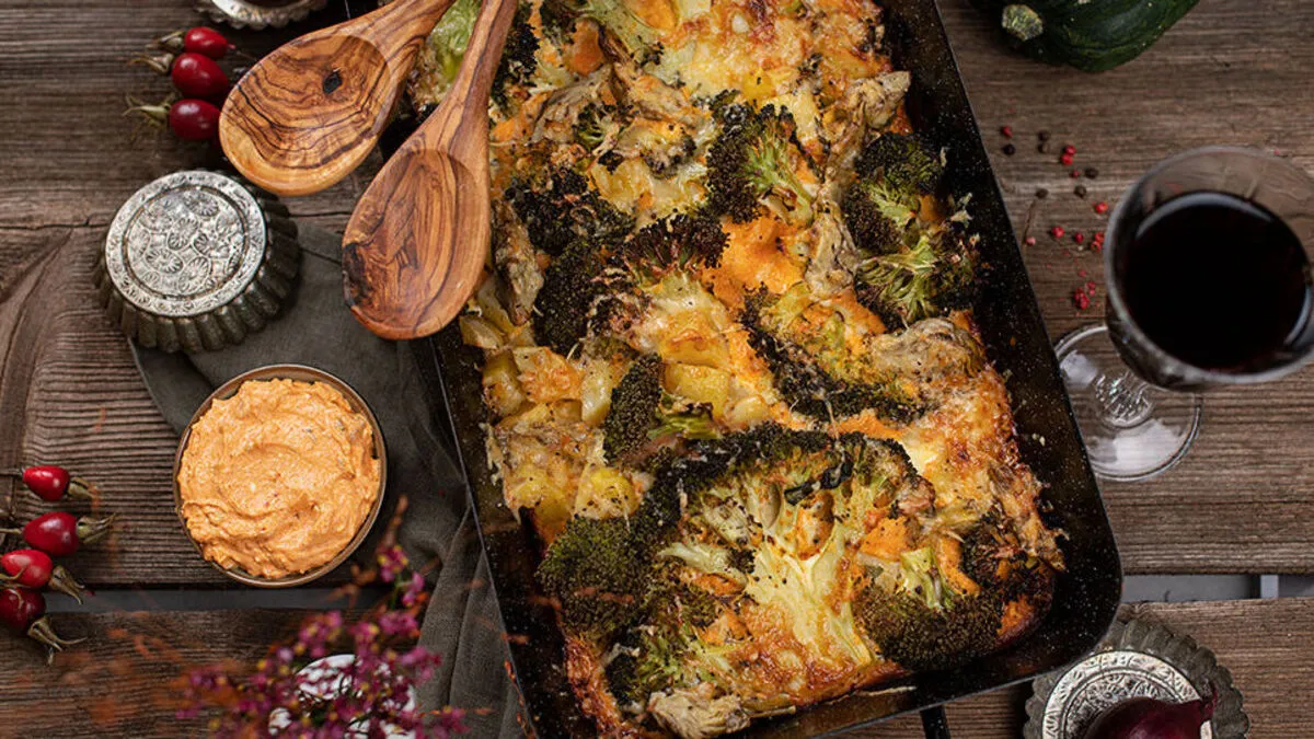 Würziges Gratin frisch aus dem Ofen