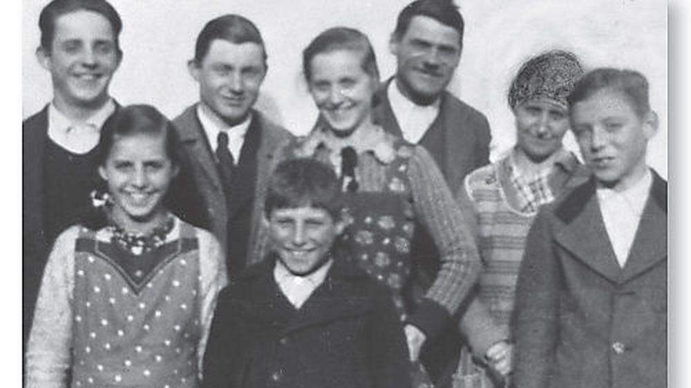 Noch glücklich vereint Mitte der 30er-Jahre: Familie Wohlfahrt von der Gemeinde Techelsberg am Wörthersee