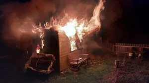 Im November ist im Gleisdreieck in St. Michael eine Gartenhütte komplett ausgebrannt