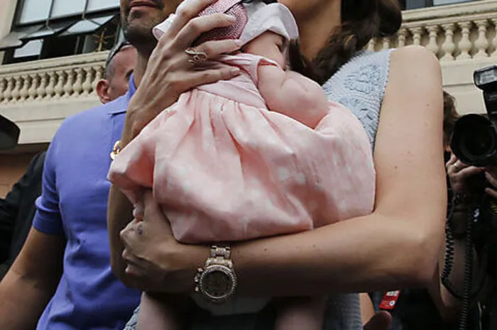 Tamara Ecclestone mit Baby und Mann 2014