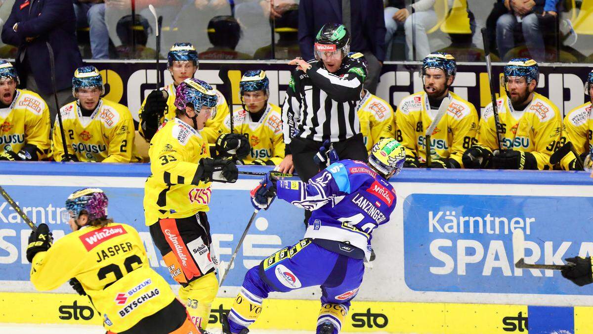 Der EC VSV verlor trotz 1:0-Führung mit 2:3 gegen die Vienna Capitals