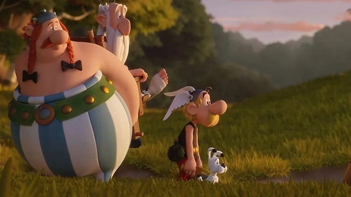 Obelix, Miraculix, Asterix und Idefix