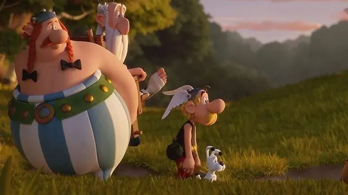 Obelix, Miraculix, Asterix und Idefix