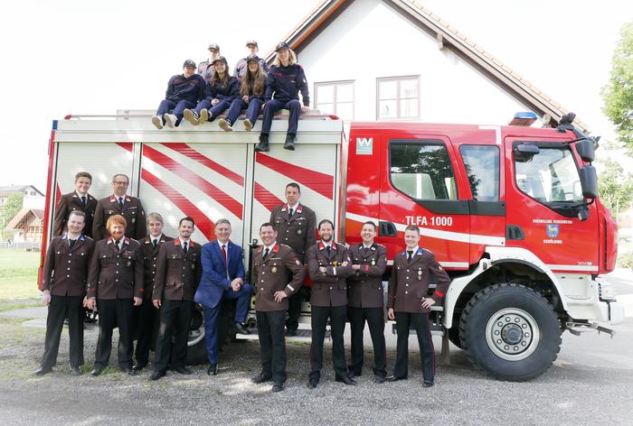 Eine Abordnung der Feuerwehr Schölbing wird sich ebenfalls bei der Typisierungsaktion am Freitag registrieren lassen