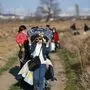 Flüchtlinge auf dem Weg nach Europa 