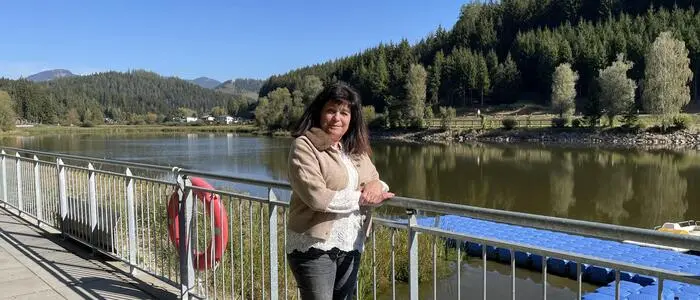 Michaela Zechner betreibt das Gasthaus Michi’s Seeschenke am Trabocher See
