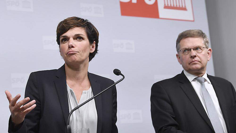 Parteichefin Pamela Rendi-Wagner und ihr neuer Geschäftsführer Christian Deutsch.