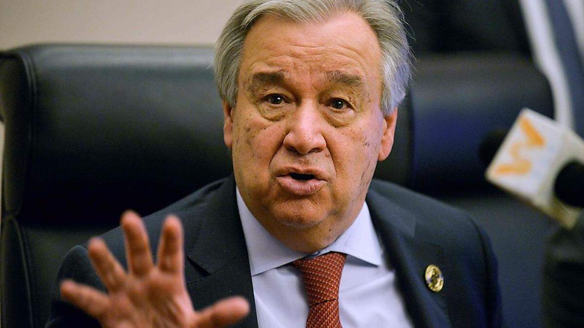 UNO-Generalsekretär Antonio Guterres