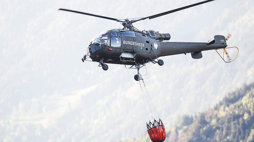Das Bundesheer fliegt heute mit zwei Hubschraubern