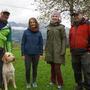 Beim Scouting in Baldramsdorf (von links): Teilnehmer Christian Seiler, Franziska Weineiss, Sandra Cresnar und Leopold Slotte-Bachmayr