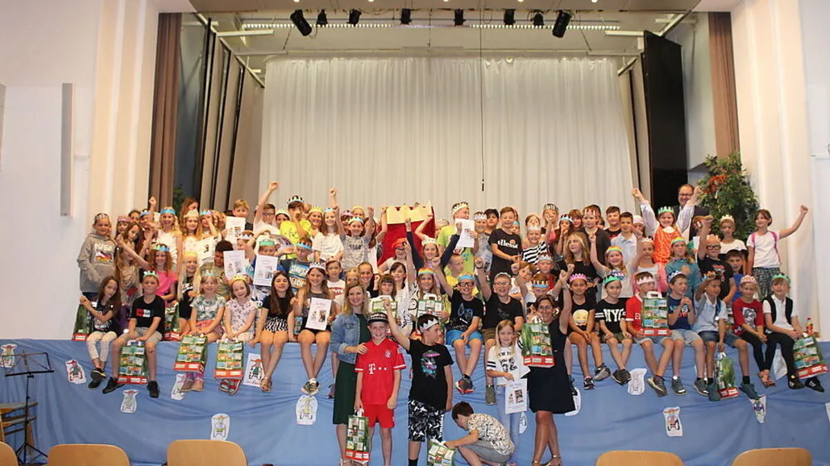 Die Kinder zeigten sich vom Abschlussfest begeistert