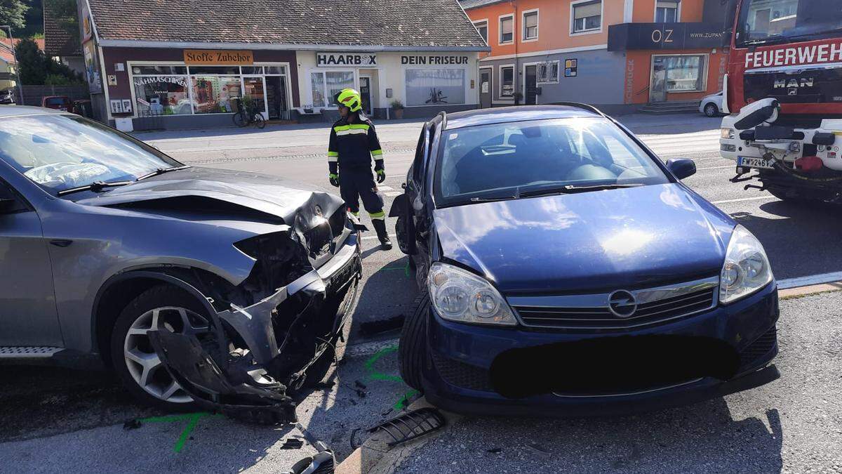 Am Mittwoch Nachmittag kam es zum Zusammenstoß zweier Pkw in Rosental