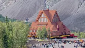 Eine Kirche in Schweden wurde für die Ausweitung von Erzabbau übersiedelt