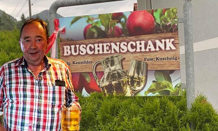 Franz Kuschnig betreibt seine Buschenschenke seit 39 Jahren