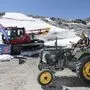 Auch auf den Hintertuxer Gletscher hat es Fitzko mit seinem Traktor geschafft