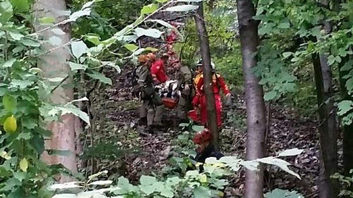 Schwieriger Bergung für die Einsatzkräfte