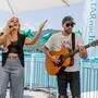 Natalie Holzner sang „Kleopatra“ (ihr neuer Song) bei der Pressekonferenz am Wörthersee