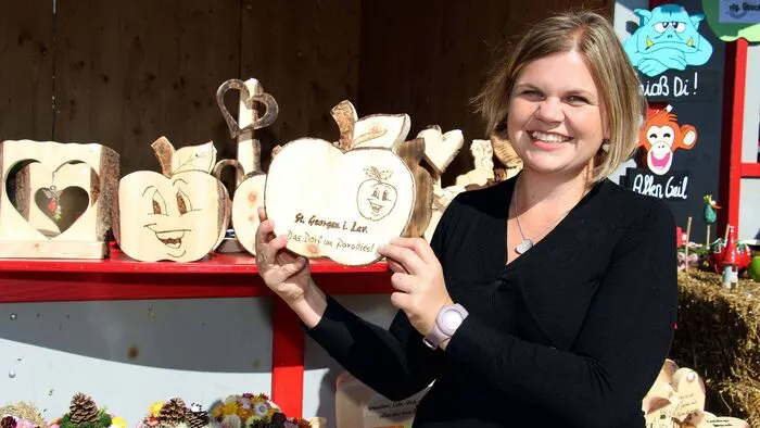Beim Apfelfest in St. Georgen gab es für jeden etwas. Auch das heimische Kunsthandwerk war stark vertreten. 